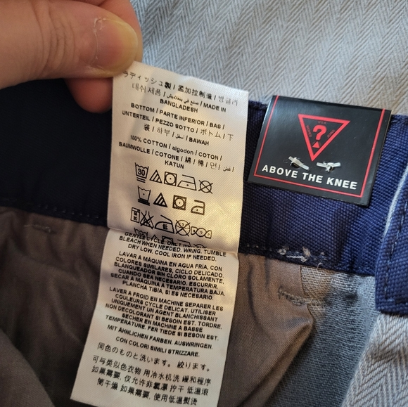 Guess Knoll Flat Front Gris Pierre Short W/Belt - Picture 9 of 9